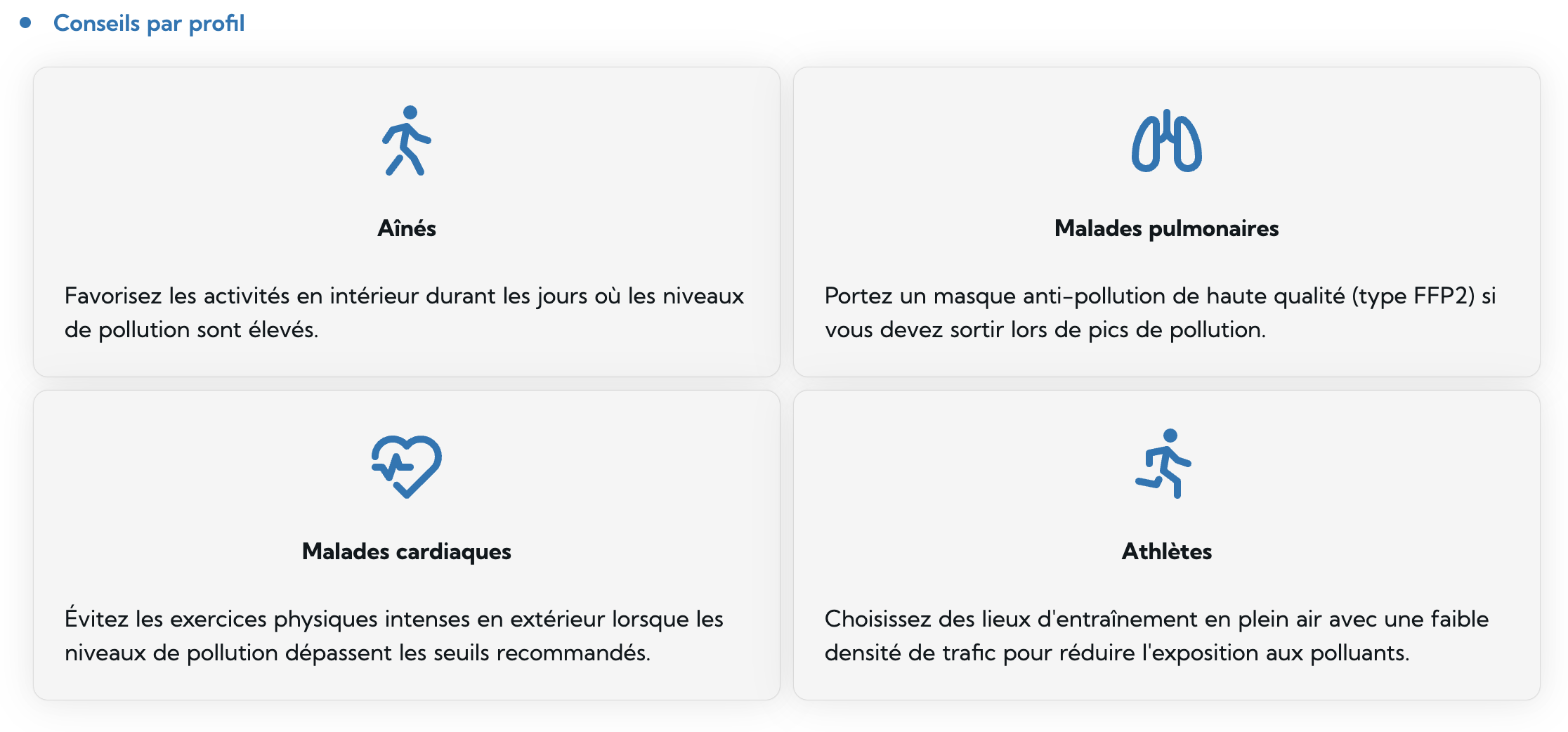 Conseils et recommandations